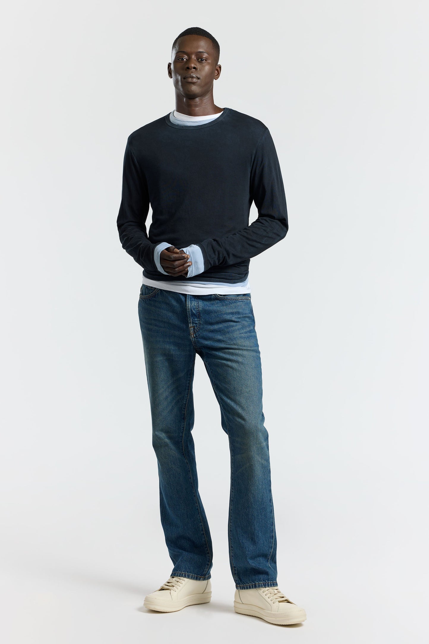 Men Classic Crew Long Sleeve Shirt - COTTON CITIZEN