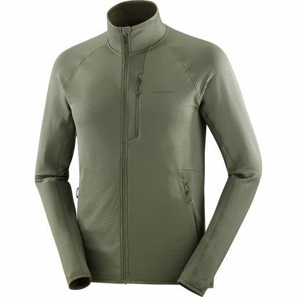 Salomon ESSENTIAL LIGHTWARM Men's Full Zip Midlayer Jacket
