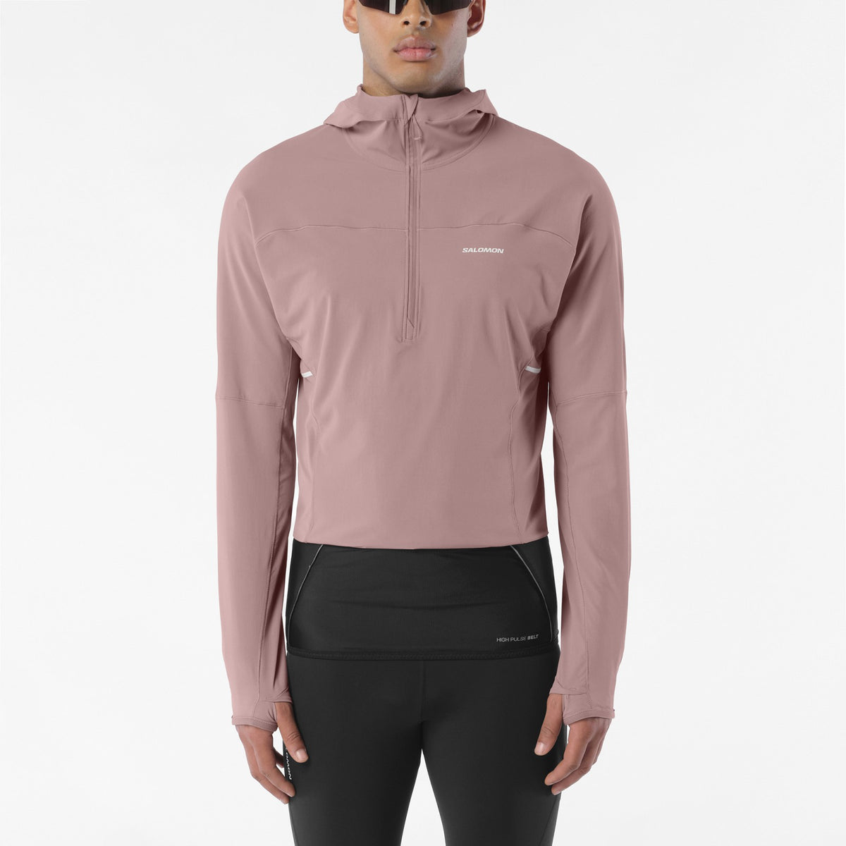Salomon SENSE AERO HYBRID Men's Midlayer Jacket with hood