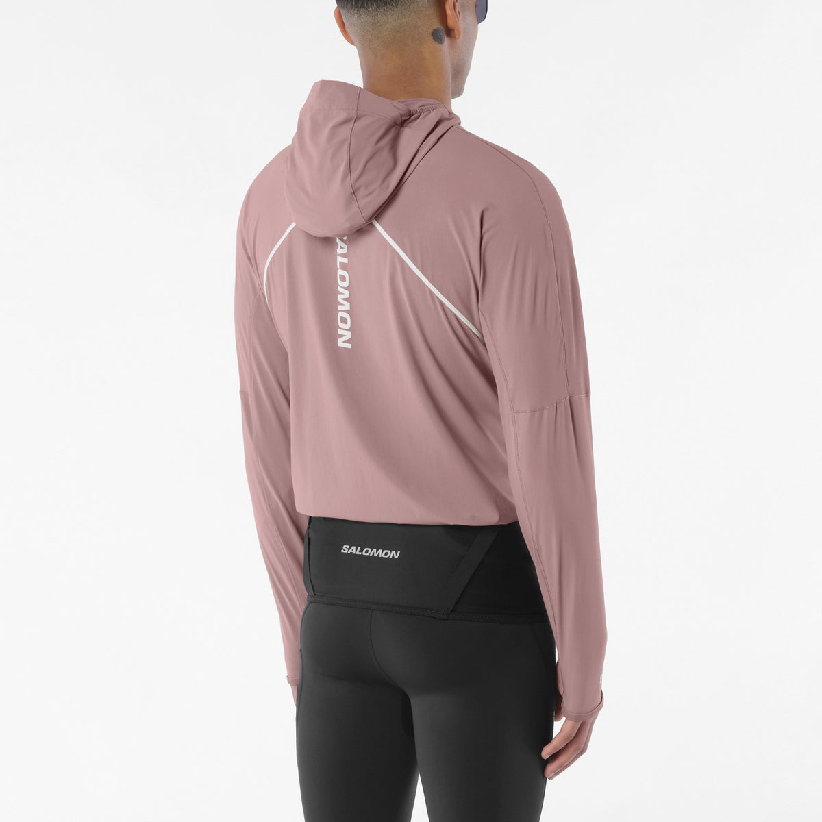Salomon SENSE AERO HYBRID Men's Midlayer Jacket with hood