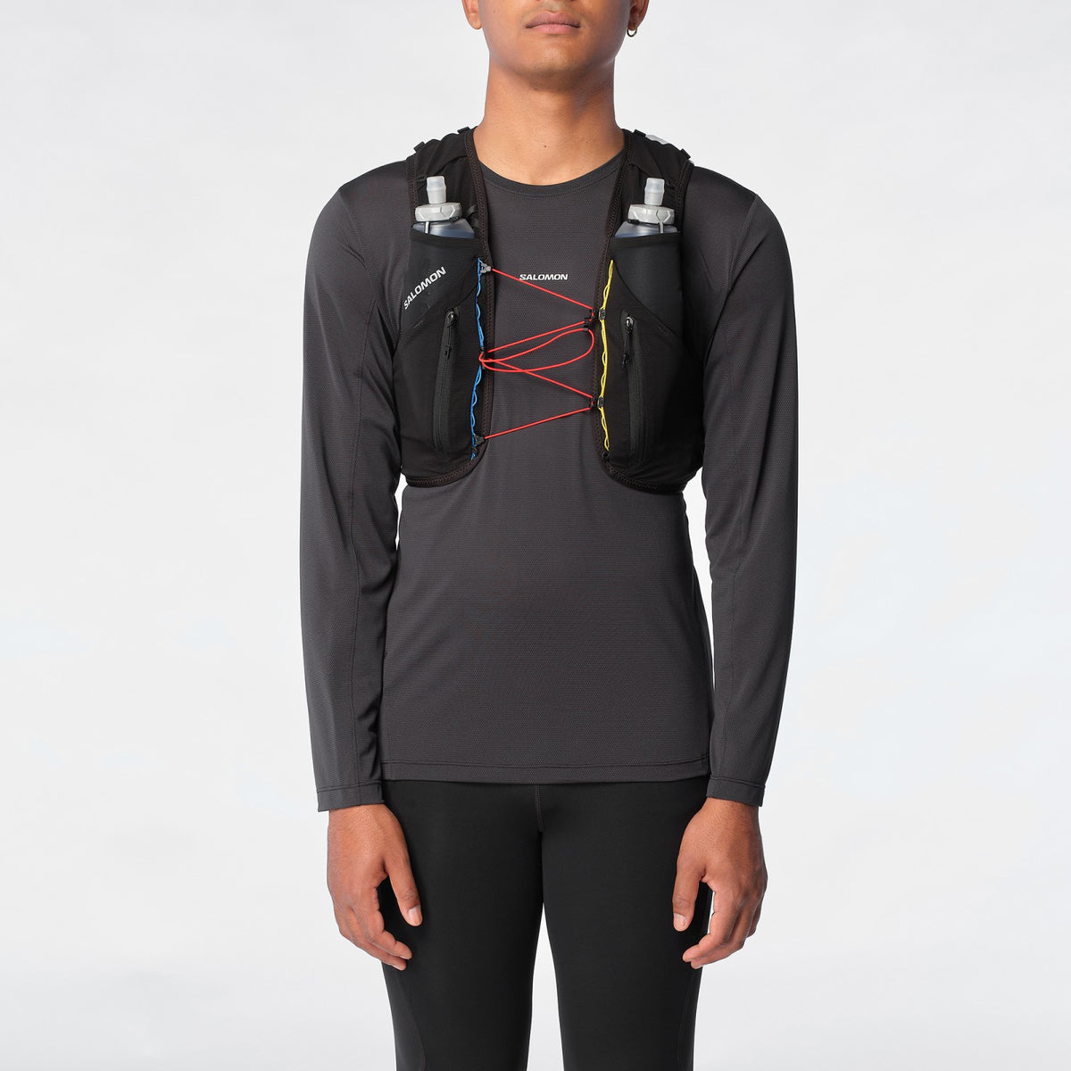 Salomon ADV SKIN 12 RACE FLAG Unisex Running Vest with flasks included