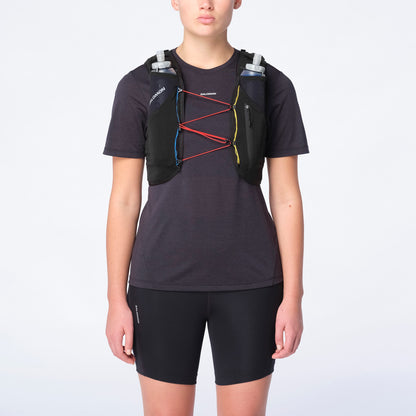 Salomon ADV SKIN 5 RACE FLAG Unisex Running Vest with flasks included