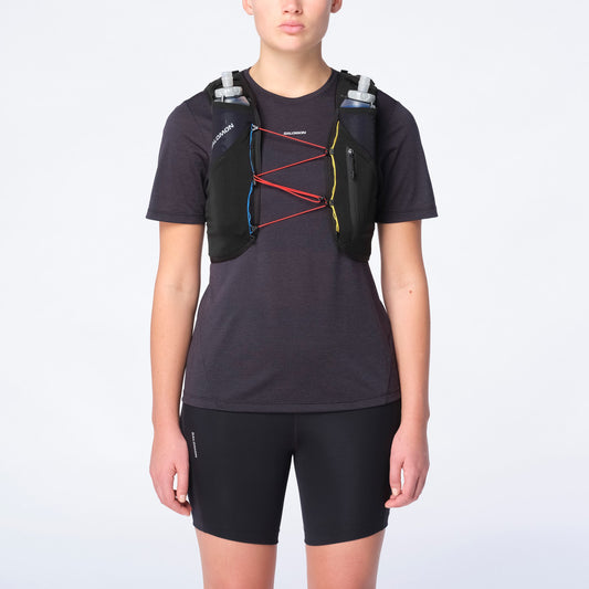 Salomon ADV SKIN 5 RACE FLAG Unisex Running Vest with flasks included