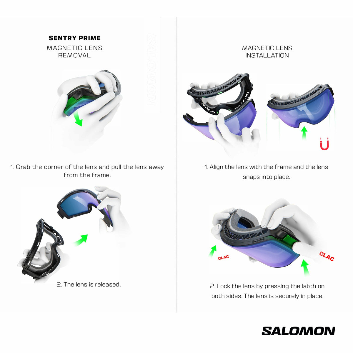 Salomon SENTRY PRIME SIGMA PHOTOCHROMIC (and EXTRA LENS) Goggles - Unisex