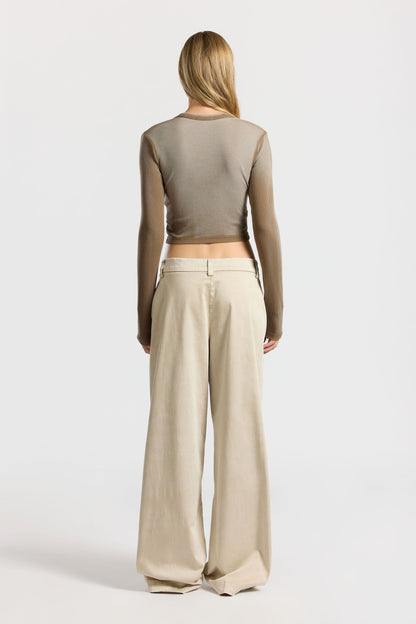 Women Verona Crop U-Neck Shirt - COTTON CITIZEN