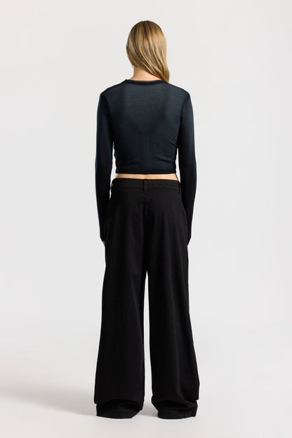 Women Verona Crop U-Neck Shirt - COTTON CITIZEN