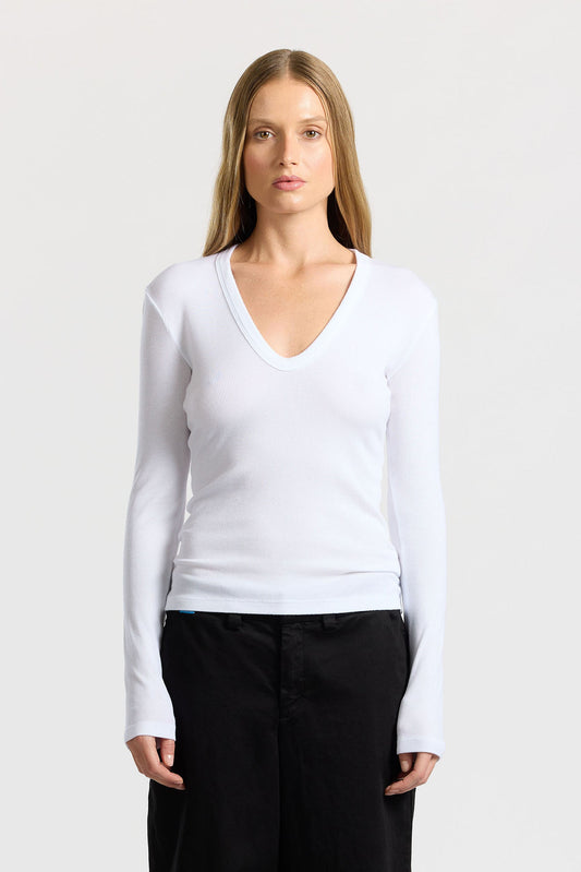 Women Verona U-Neck Shirt - COTTON CITIZEN