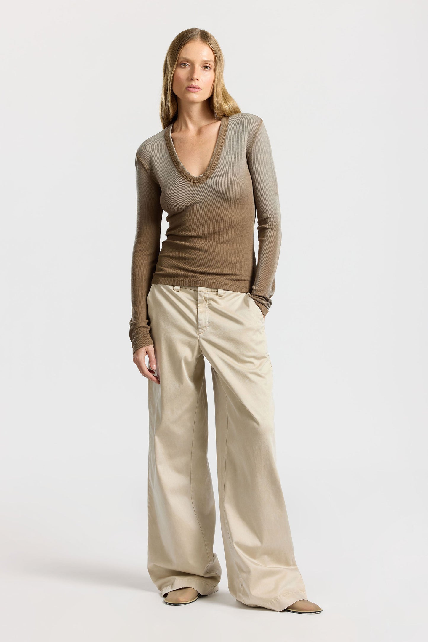 Women Verona U-Neck Shirt - COTTON CITIZEN
