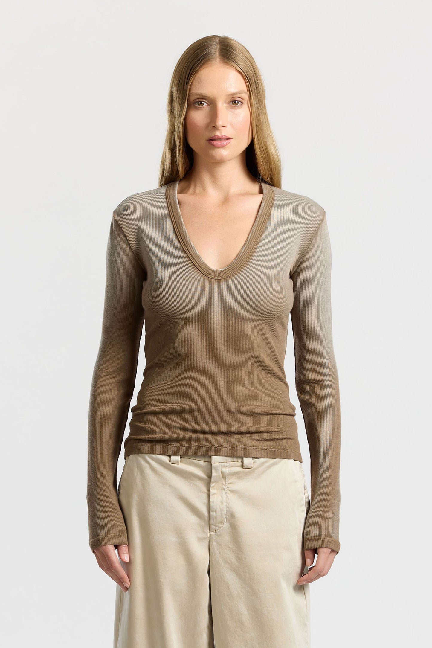 Women Verona U-Neck Shirt - COTTON CITIZEN