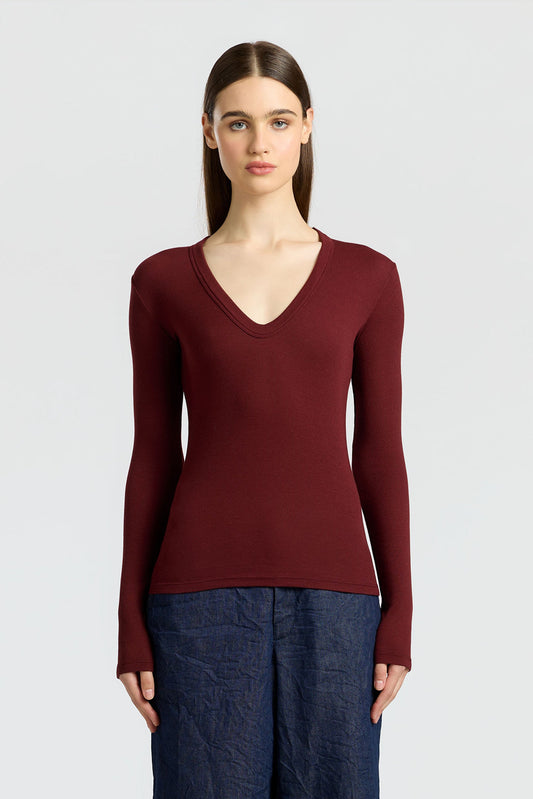 Women Verona U-Neck Shirt - COTTON CITIZEN