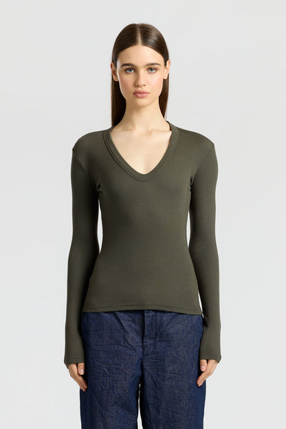 Women Verona U-Neck Shirt - COTTON CITIZEN