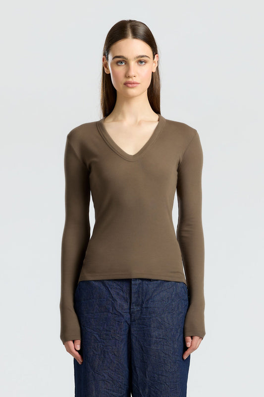 Women Verona U-Neck Shirt - COTTON CITIZEN