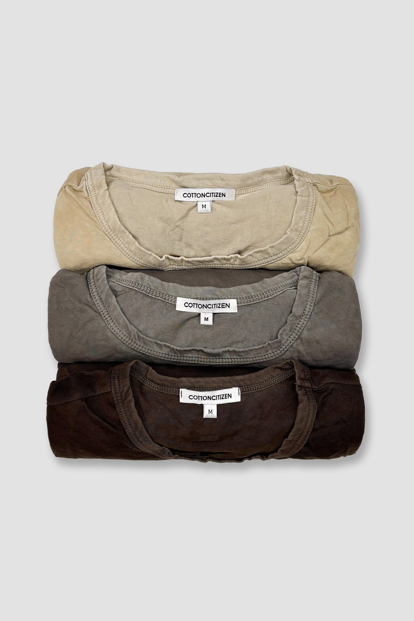 Men Classic Crew Long Sleeve Shirt (3-Pack) - COTTON CITIZEN