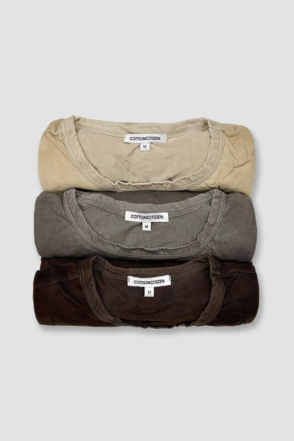 Men Classic Crew Long Sleeve Shirt (3-Pack) - COTTON CITIZEN
