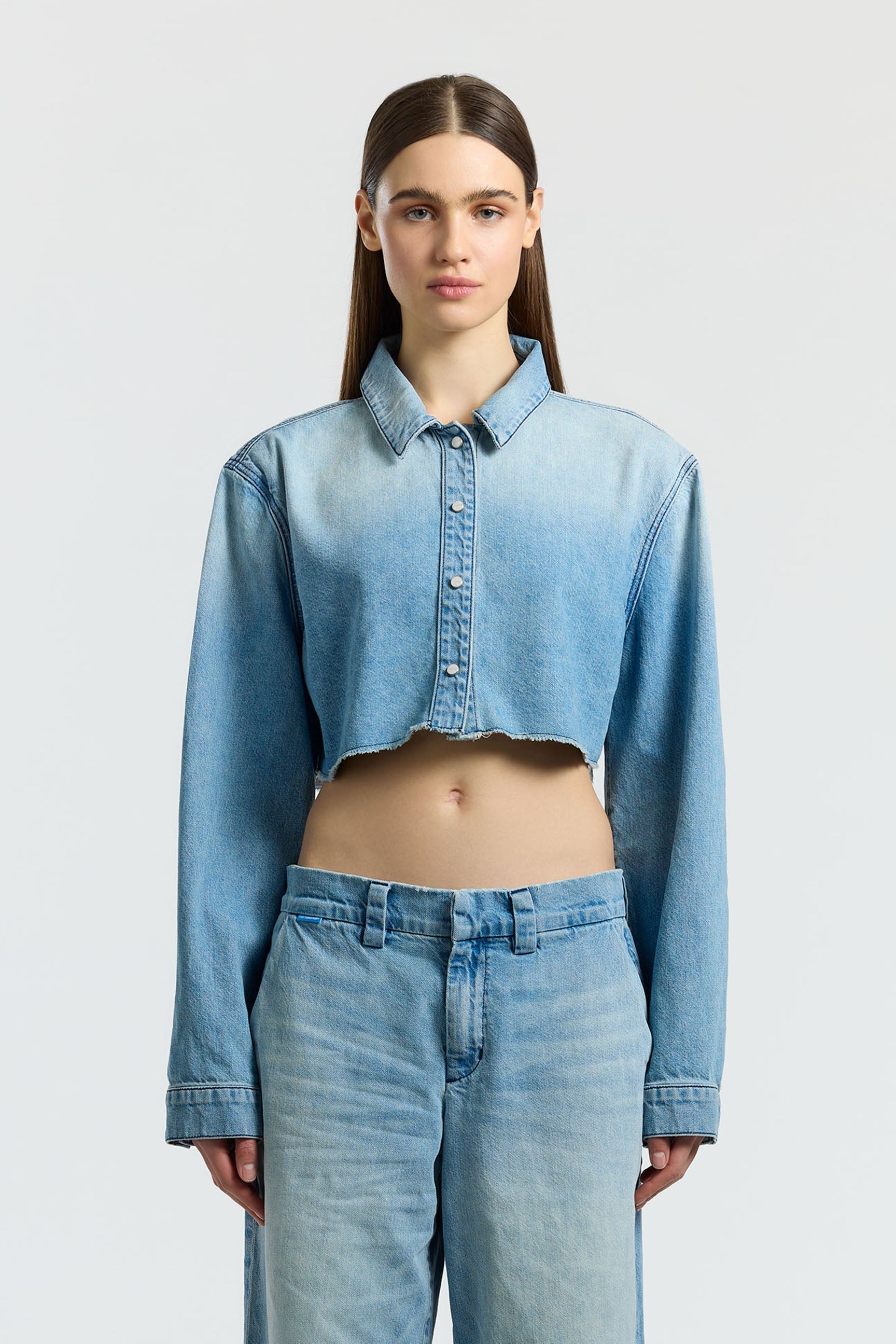 Women Manhattan Crop Shirt - COTTON CITIZEN