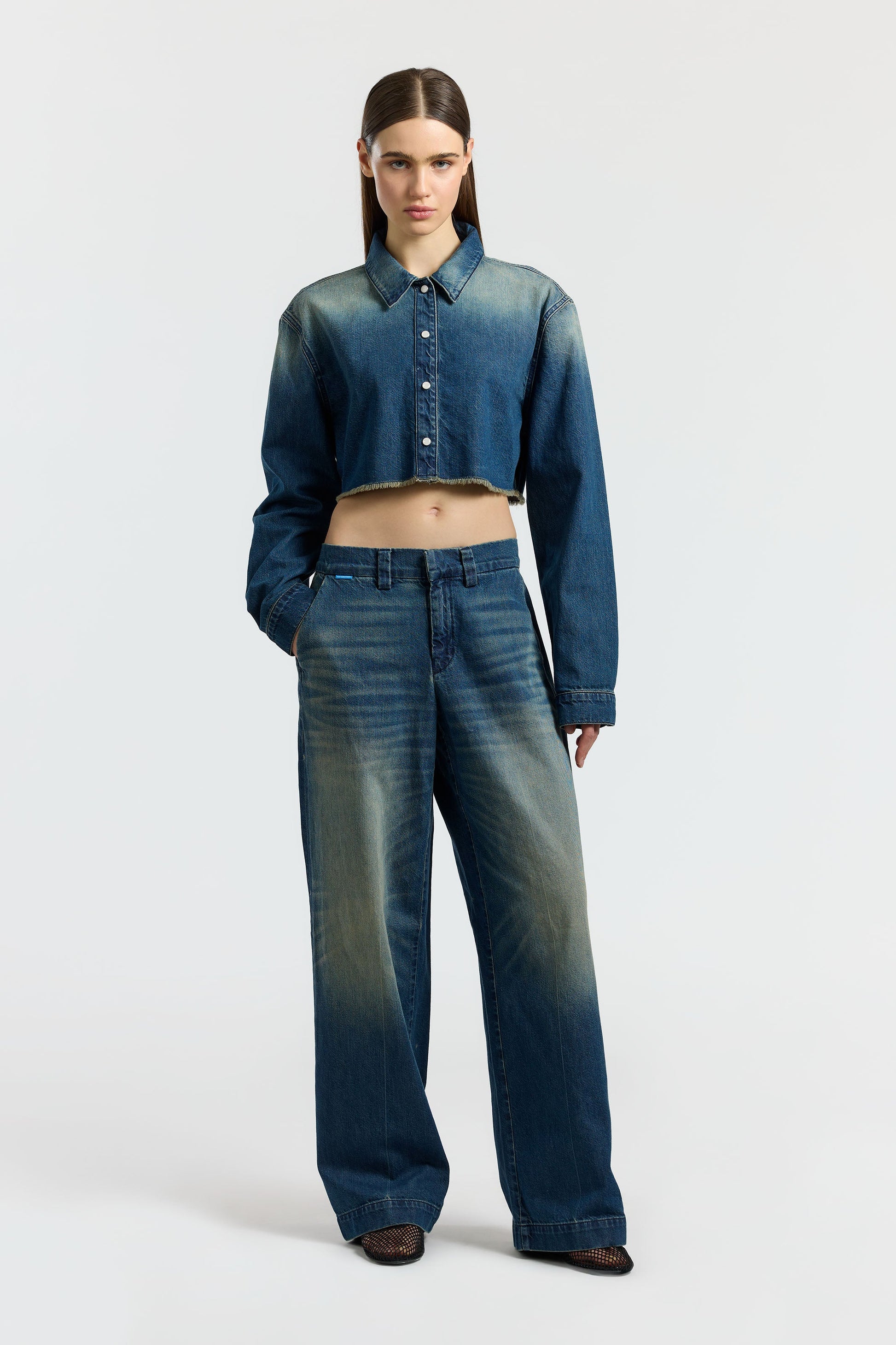 Women Manhattan Crop Shirt - COTTON CITIZEN