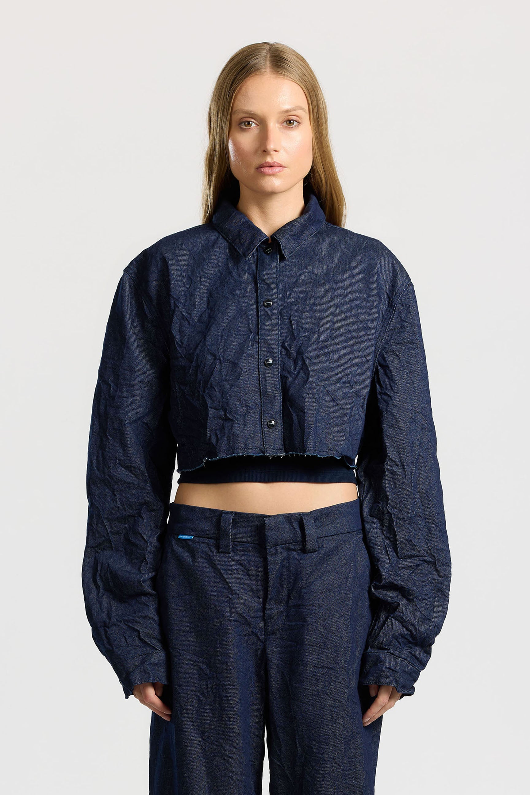 Women Manhattan Crop Shirt - COTTON CITIZEN