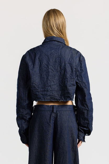 Women Manhattan Crop Shirt - COTTON CITIZEN